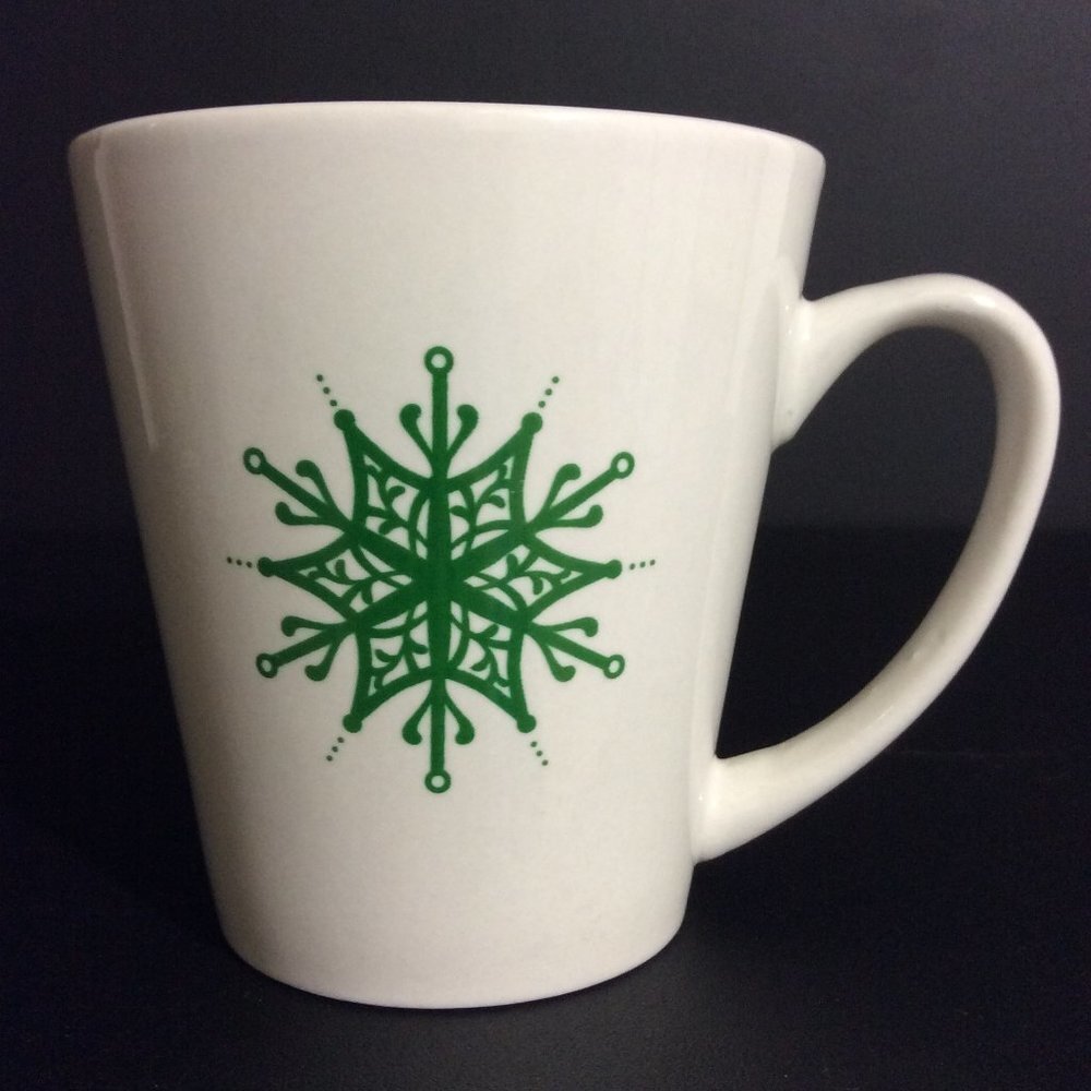 Coffee Mug Cup Designpac White Green 10 Oz